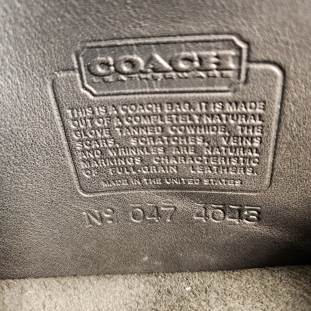 Vintage Black Coach Station Bag 5130 Crossbody Bag - Picture 5 of 11